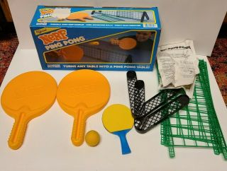 Vtg 1987 Nerf Ping Pong Parker Brothers Official Tabletop Game W/box -
