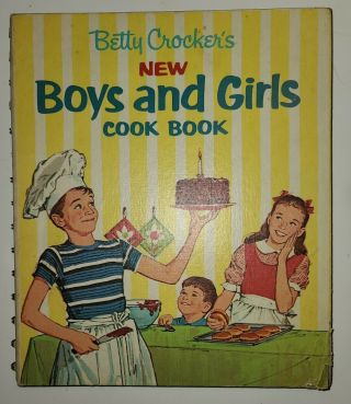 Vintage Betty Crocker Boys And Girls Cook Book 1965 1st Edition 6th Printing