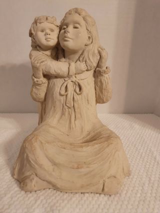 Vintage Austin Prod Sculpture Boy Hugging Mother