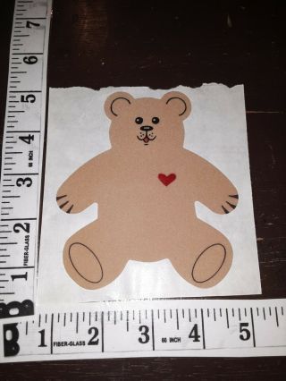 Vintage stickers,  personal expressions,  huge,  teddy bear,  fuzzy,  1989s 2