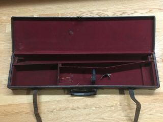 Vintage antique leather English take down shotgun case reloading tool Hawksley 2
