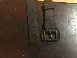 Vintage antique leather English take down shotgun case reloading tool Hawksley 6