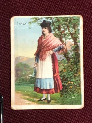 Turkish Trophies Costumes And Scenery Tobacco Card Italy