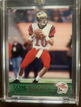 2000 Pacific Tom Brady England Patriots 403 Football Card Rookie