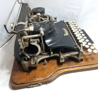 GREAT 1917 Hammond Multiplex Typewriter In Wood Case Got To See It 4