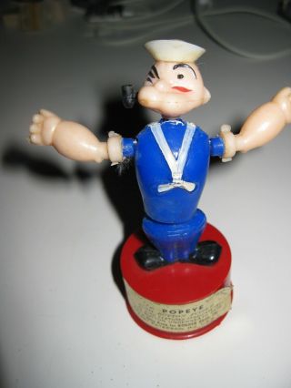 Popeye Push Button Puppet Vintage Kohner Bros Inc.