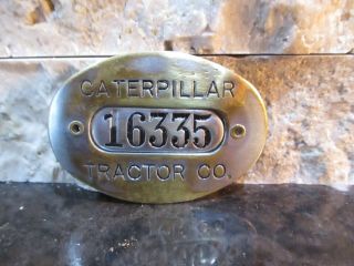 Vintage Caterpillar Tractor Co.  Employee Number Badge Peoria,  Illinois