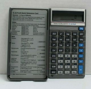 Vintage Texas Instruments Ti - 35 Plus Scientific Calculator Cover