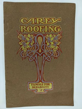 1900s Philip Carey Roofing Evidence Proof Advertising Marketing Book Vintage B1 2