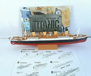 Titanic Book & Submersible Model W/instructions 1999 Hughes & Santini Complete