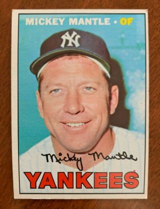 Mickey Mantle 1967 Topps 150 York Yankees Hof