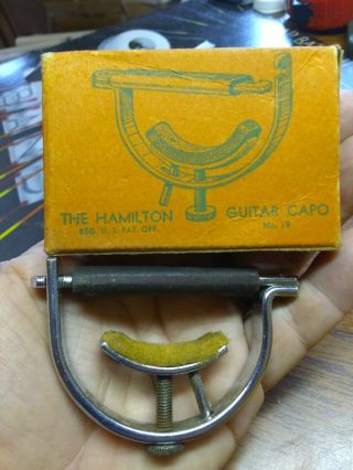 Vintage The Hamilton Guitar Capo No.  19