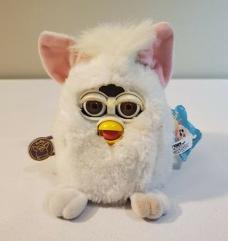 Furby Baby Model 70 - 940 White Pink Ears Furby Babies Vintage 1999