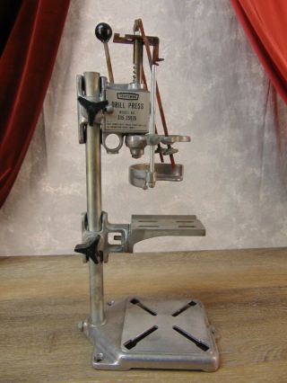 Craftsman Drill Press Stand Model 335.  25926 Vintage Sears Drill Press W/instruct