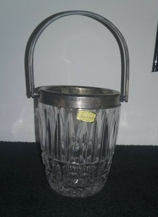 Vintage Lead Crystal Ice Bucket - Wine Chiller - Made In England
