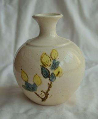 Vintage Mangum Studio Pottery Vase,  5.  5 " Tall,  North Carolina