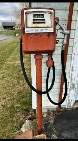Vintage Gasboy Gas Pump Model 1820 Fuel Pump Oil Station