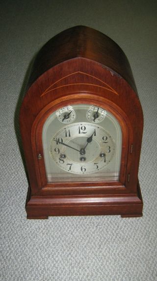 Antique Junghans German Westminster Mantle Clock