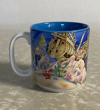 Vintage Walt Disney ' s The Little Mermaid Coffee Mug Ariel Sebastian 1989 3