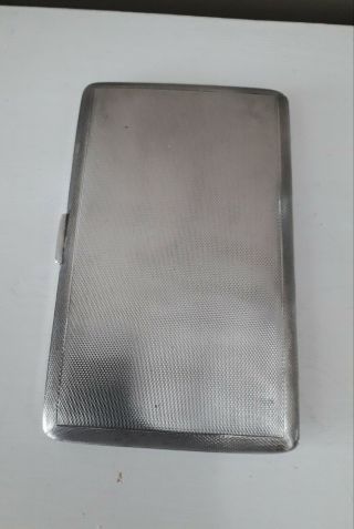 Vintage Sterling Silver Cigarette Case - 1940s.  220 grams. 2