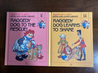 Vintage Raggedy Ann & Andy’s Grow - And - Learn Library Volume 4 & 14