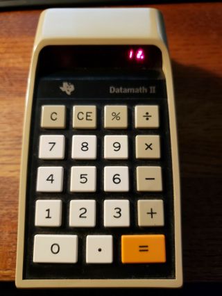 Vintage Texas Instrument Ti 2500 Ii Datamath Calculator