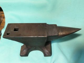 Vintage Antique 9.  25 " 10lb Anvil Cast Tool Steel For Blacksmith Jeweler Luthier