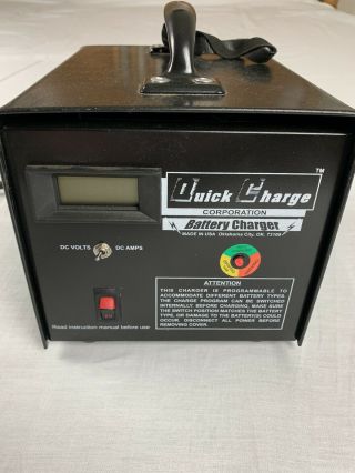 Quick Charge Battery Charger 12 Volt Golf Cart Antique Car Classic 25 Amp