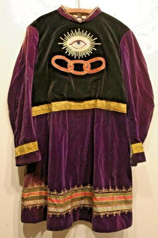 Spectacular Antique 20th Century Odd Fellows Fraternal Order Ceremonial Robe