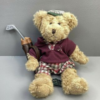 Russ Bears From The Past Teddy Bear Golfer Chip 10 "