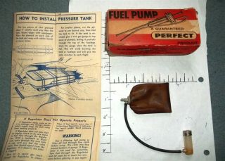 Vintage Model Airplane Fuel Pump & Tank Parts