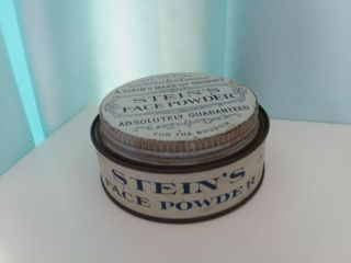 Vintage Steins Face Powder Tin - Makeup Product For The Stage And For The Boudoit