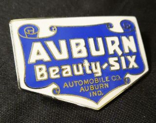 Auburn 6 Automobile Radiator Badge Car Truck Emblem Hood Ornament Sign