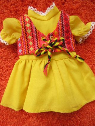 " Lemon Hang Up " Dress & Vest For Vintage Ideal Velvet Mia Cricket Doll - Crissy