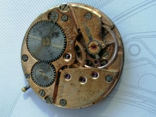 1962 OMEGA 268 HAND WIND MOVEMENT WITH DIAL.  FOR PARTS/RESTORE. 3
