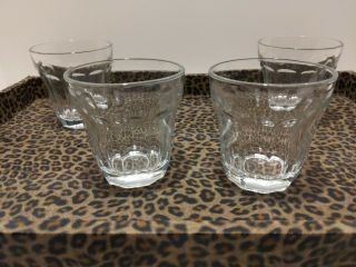 Set of 4 Vintage Rocks Old Fashioned Cocktail Whiskey Panel Glass Barware 9oz 2