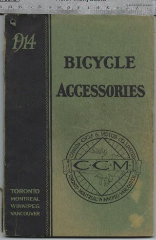 Canada Cycle & Motor Co Ccm Bicycle 1914 Bicycle Accessories 116 Pages Cgb
