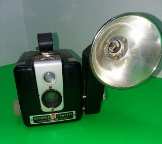 Vintage Kodak Brownie Hawkeye Camera W/ Kodalite Midget Flash Chipped