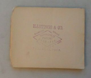 Vintage Hastings & Co Diamond Brand Gold Leaf Booklet W 25 Leaves Square Sheets