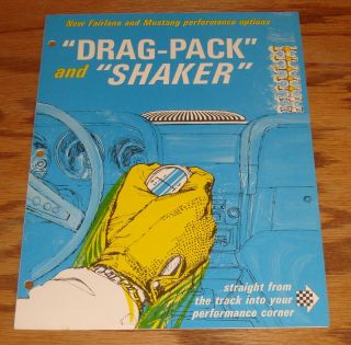 1969 Ford Fairlane & Mustang Drag - Pack And Shaker Sales Brochure 69