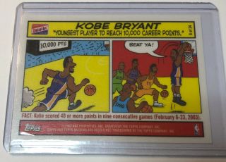 2003 - 04 Topps Bazooka Kobe Bryant Comic Insert Card Number 08 Of 24 La Lakers