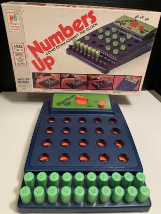 1975 Vintage Milton Bradley Numbers Up Complete Game Timer