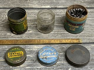 3 VINTAGE Best Quality Cotter Pin Tin Campbell Cotter Pin Tin And Other 2