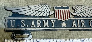 US “ARMY AIR CORPS” WWII LICENSE PLATE TOPPER COOL 2