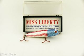 Vintage Bagley Bait Company Rare Miss Liberty Antique Fishing Lure Lc41