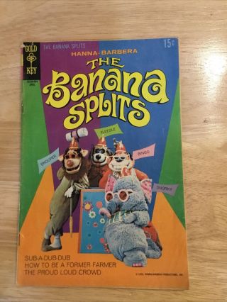 Vintage Hanna - Barbera Banana Splits Comic Book Gold Key 2 April 1970