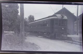 Orig 1943 Qrl&p Quebec City Railway Trolley Montmorency Canada Photo Negative