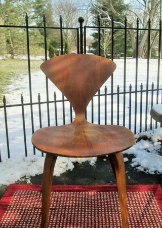 Mcm Norman Cherner Plycraft Mid Century Modern Molded Wood Chair Eames Danish