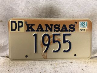1992 Kansas Vanity License Plate “1955”