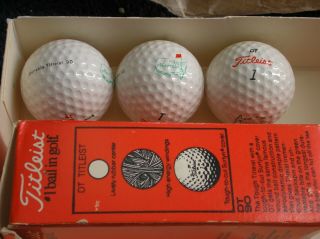 Vintage Titleist Dt 90 Golf Balls Masters Logo - Augusta National - Old Stock